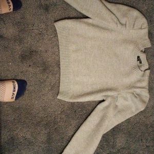 A long sleeve crop top